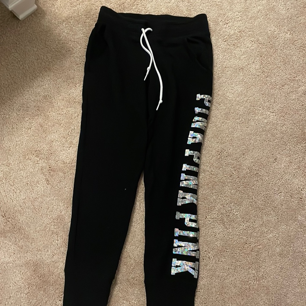 Sequined Pink Sweatpants